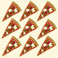 margherita Pizza fetta vettore illustrazione per grafico design e decorativo elemento
