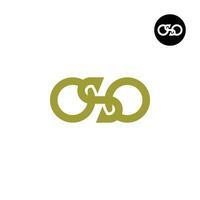 lettera oso monogramma logo design vettore