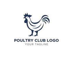 pollo logo design vettore illustrazione.