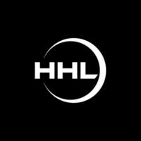 hhl logo disegno, ispirazione per un' unico identità. moderno eleganza e creativo design. filigrana il tuo successo con il Impressionante Questo logo. vettore