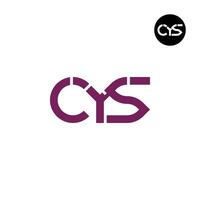 lettera cis monogramma logo design vettore