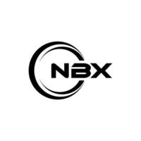 nbx logo disegno, ispirazione per un' unico identità. moderno eleganza e creativo design. filigrana il tuo successo con il Impressionante Questo logo. vettore