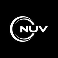 nuv logo disegno, ispirazione per un' unico identità. moderno eleganza e creativo design. filigrana il tuo successo con il Impressionante Questo logo. vettore