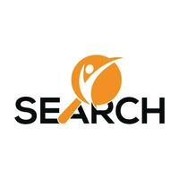 ricerca icona logo design vettore