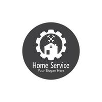 casa servizio costruzione logo vettore modello