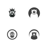 orso icona e simbolo vettore modello illustrazione