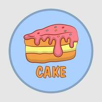 torta bar o forno logo design. vettore
