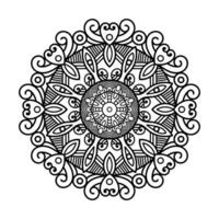 decorativo mandala e modello per mehndi, nozze, tatuaggio, Islam, indiano, Arabo. schema mandala colorazione libro pagina. vettore