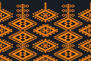 etnico astratto ikat.senza soluzione di continuità modello nel tribal.nativo azteco boho vettore design.colorato geometrico ricamo per prodotti tessili,tessuto,abbigliamento,sfondo,batik,maglieria,moda