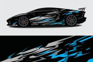 car wrap grafica da corsa sfondo astratto per avvolgere e adesivo in vinile vettore