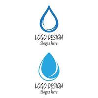 progettazione dell & # 39; illustrazione di vettore del modello di logo della goccia d & # 39; acqua