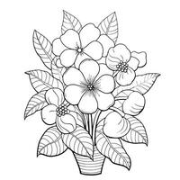 floreale mandala colorazione pagina.fiore vettore illustrazione