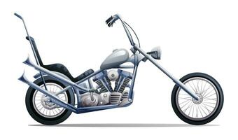 classico mannaia motociclo vettore illustrazione isolato su bianca sfondo