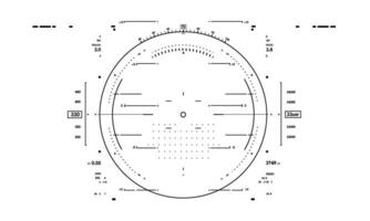 hud fantascienza interfaccia schermo Visualizza nero su bianca design virtuale la realtà futuristico tecnologia Schermo vettore