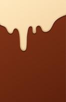 Cioccolato liquido o vernice marrone. Illustrazione vettoriale