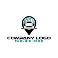 illustrazione vettore grafico di rimorchio camion servizio logo