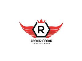 r moderno lettera logo design vettore