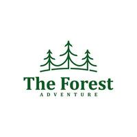 foresta logo design modello. creativo pino logo vettore illustrazione.