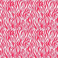 zebra o tigre, senza soluzione di continuità modello di pelle. rosso, corallo strisce su un' bianca sfondo. a strisce strutturato animale pelliccia. vettore. design per tessuto, tessile Stampa, confezione, coperchio, cartolina vettore