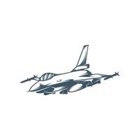 militare aereo vettore illustrazione design. combattente getti logo design modello.