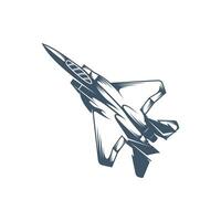 militare aereo vettore illustrazione design. combattente getti logo design modello.