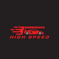 da corsa logo da corsa auto velocità da corsa settore automobilistico vettore icona simbolo illustrazione minimalista design