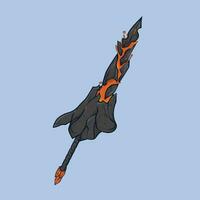 magico lava spada illustrazione gioco articolo vettore