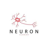 neurone logo, neurone nervo o alga marina vettore astratto molecola disegno, modello illustrazione