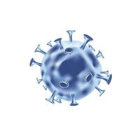 vettore covid-19 virus cellula biotecnologia blu grafico