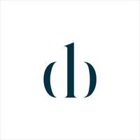creativo iniziale lettera d e B logo vettore modello elemento
