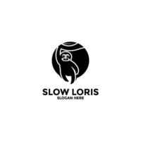 loris logo vettore icona, lento loris logo azienda, kukang o loris vettore logo modello