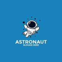 astronauta vettore logo icona, illustrazione astronauta o spazio logo design modello