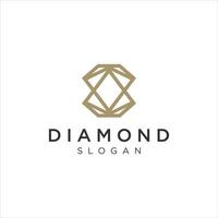 creativo diamante concetto logo design modello vettore