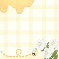 sfondo miele ape vettore