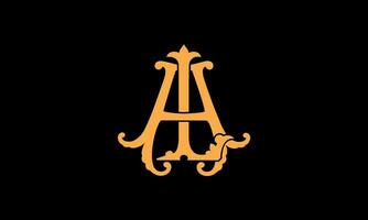 alfabeto al o la lettera astratto monogramma vettore logo modello