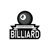 biliardo logo sport vettore