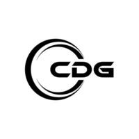 cdg logo disegno, ispirazione per un' unico identità. moderno eleganza e creativo design. filigrana il tuo successo con il Impressionante Questo logo. vettore