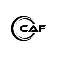 caf logo disegno, ispirazione per un' unico identità. moderno eleganza e creativo design. filigrana il tuo successo con il Impressionante Questo logo. vettore