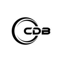 cdb logo disegno, ispirazione per un' unico identità. moderno eleganza e creativo design. filigrana il tuo successo con il Impressionante Questo logo. vettore