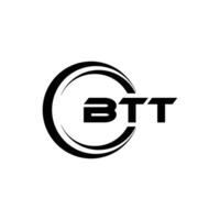 btt logo disegno, ispirazione per un' unico identità. moderno eleganza e creativo design. filigrana il tuo successo con il Impressionante Questo logo. vettore