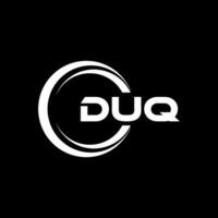 duq logo disegno, ispirazione per un' unico identità. moderno eleganza e creativo design. filigrana il tuo successo con il Impressionante Questo logo. vettore