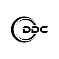 ddc logo disegno, ispirazione per un' unico identità. moderno eleganza e creativo design. filigrana il tuo successo con il Impressionante Questo logo. vettore