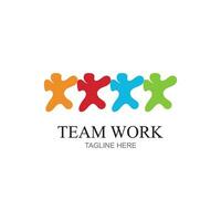 squadra opera logo progettare, insieme. moderno sociale Rete squadra logo design vettore