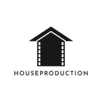 creativo illustrazione moderno film Casa produzione logo icona vettore modello