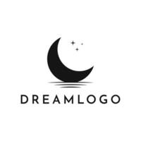 semplice sognare logo design modello vettore