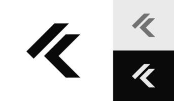 lettera fk iniziale monogramma logo design vettore