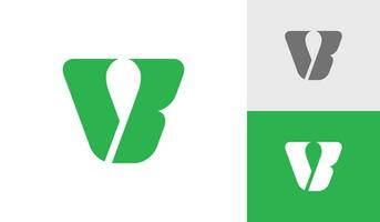 lettera vb iniziale monogramma logo design vettore