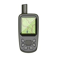 dispositivo portatile GPS cartone animato vettore illustrazione