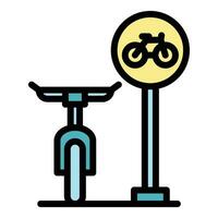Condividere bicicletta icona vettore piatto