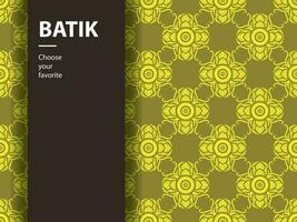 batik etnico vettore modello indonesiano moda senza cuciture tessile vintage astratto cultura piatta arte